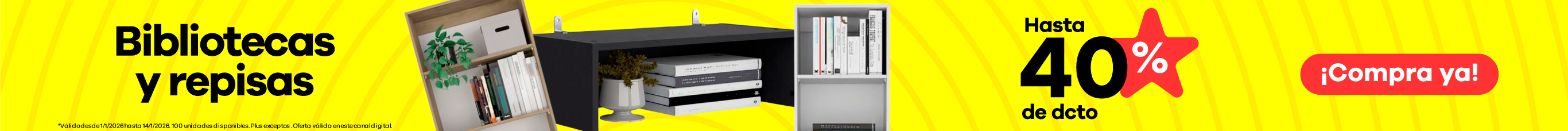 Bibliotecas y repisas