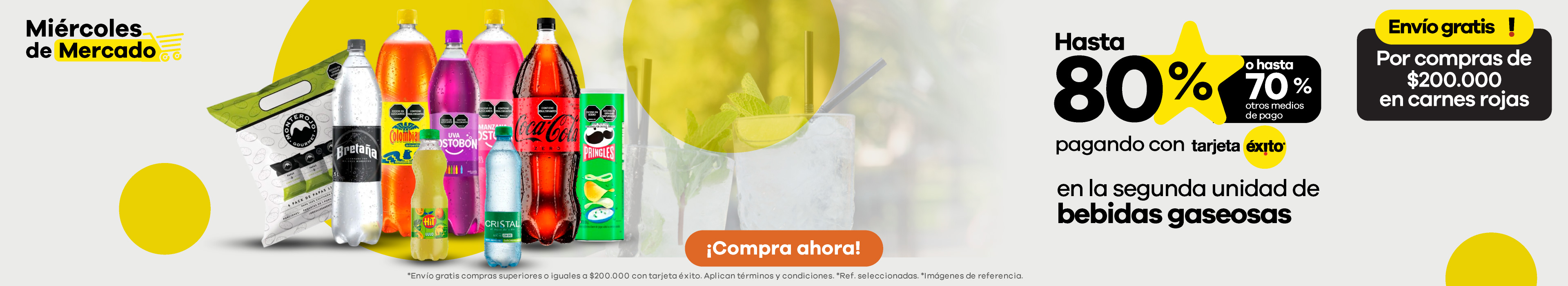 Gaseosas y pasabocas