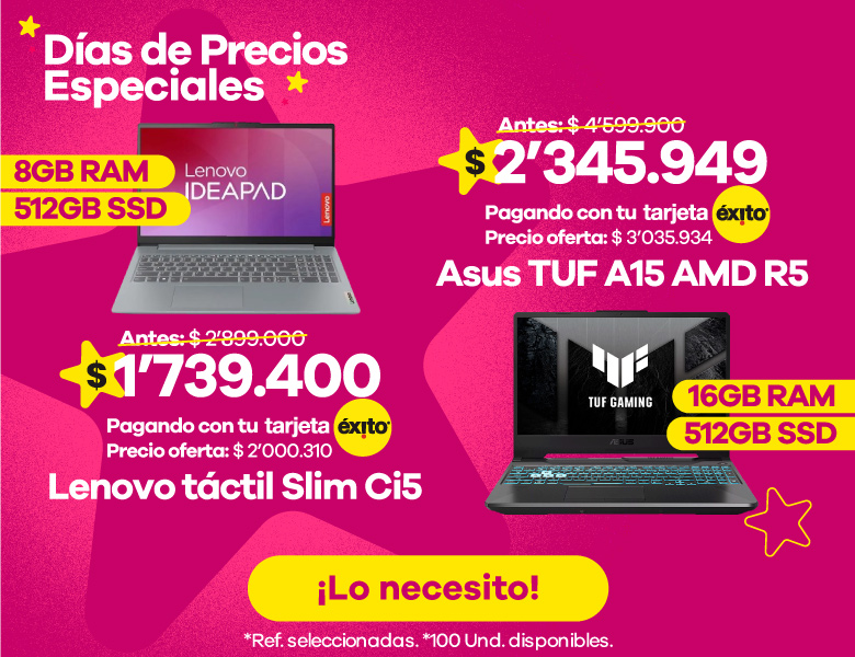 Portátiles Lenovo y ASUS