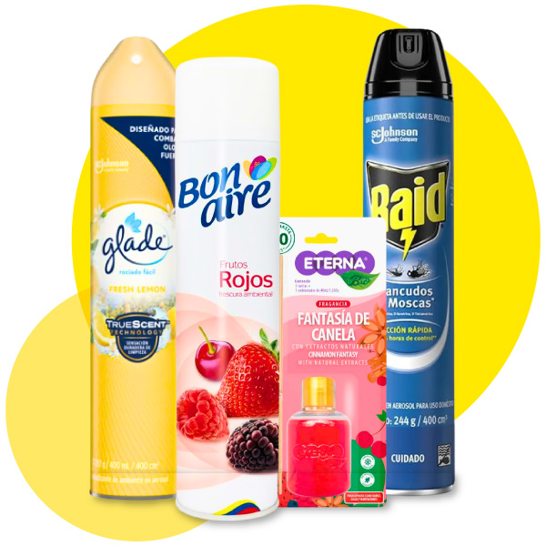 Ambientadores e insecticidas