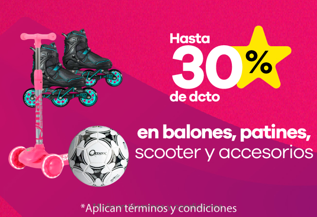 Balones, patines y scooters