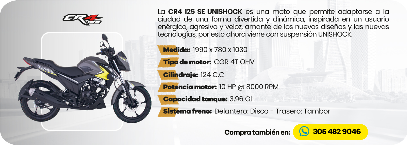 CR4 125 SE UNISHOCK