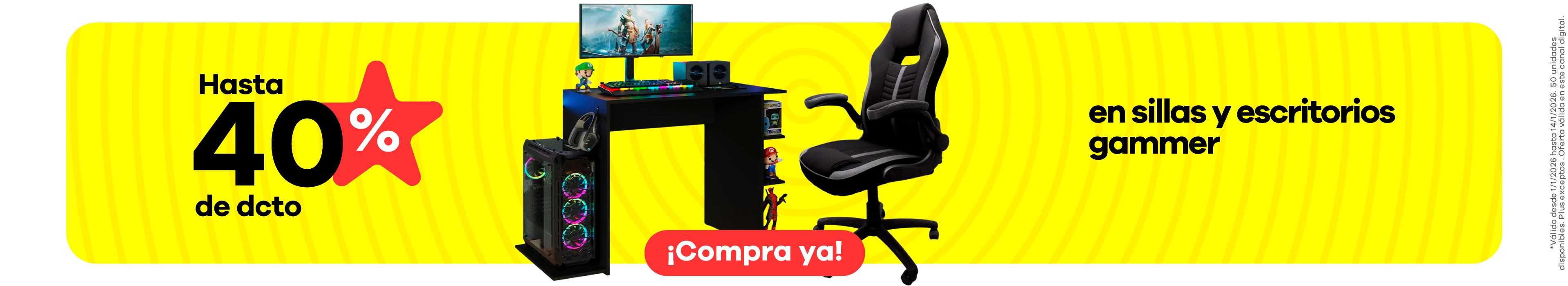 Sillas y escritorios